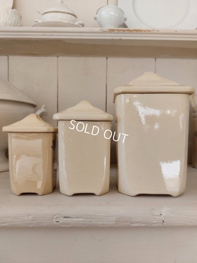 画像5: バドンヴィレ花柄陶器キャニスター