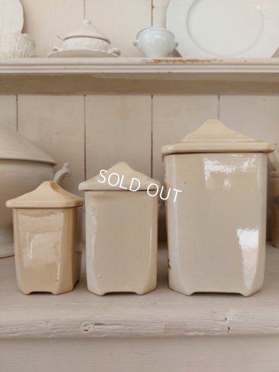 画像4: バドンヴィレ花柄陶器キャニスター