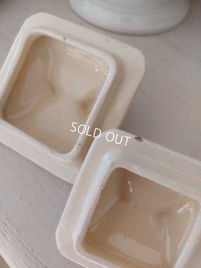 画像12: バドンヴィレ花柄陶器キャニスター