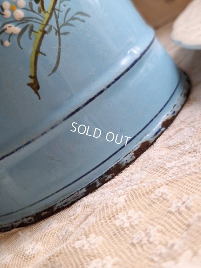 画像13: アンティークホーロー手描きコーヒーポット