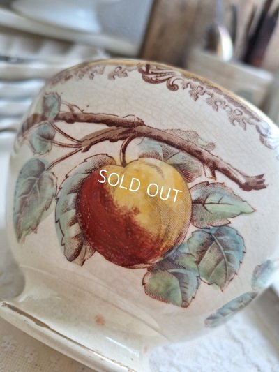 画像2:  Au Planteur de Caïffaりんご柄カフェオレボウル