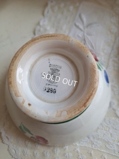 画像11: ディゴワン手描き花柄カフェオレボウル