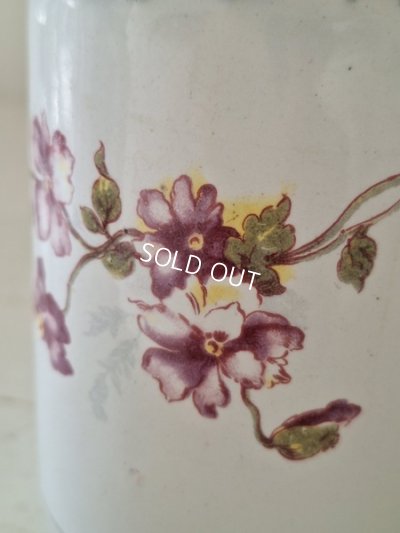 画像3: BF社すみれ柄ホーローキャニスター