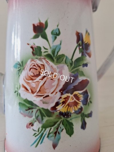 画像2: Japyピンクぼかしローズ柄コーヒーポット