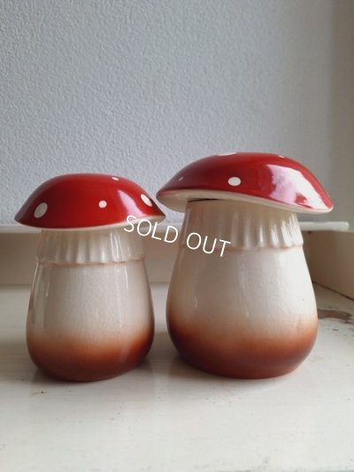 画像8: 陶器製のきのこキャニスター