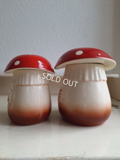 画像9: 陶器製のきのこキャニスター