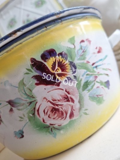 画像3: Japyイエローぼかし勿ローズとパンジー柄チュリーン　