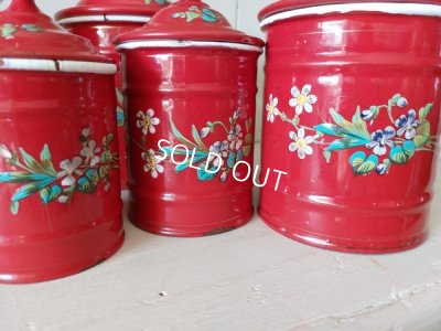 画像2: エトワール社すみれ柄キャニスター