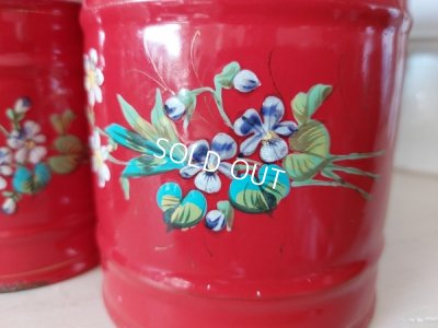 画像3: エトワール社すみれ柄キャニスター