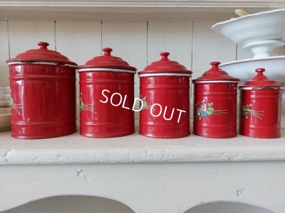 画像9: エトワール社すみれ柄キャニスター