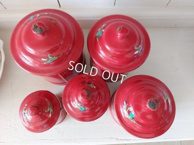 画像10: エトワール社すみれ柄キャニスター