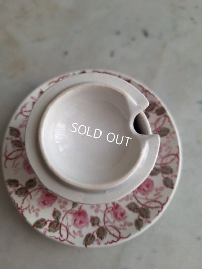 画像6: ジアンローズ柄マスタードポットとお塩入れ