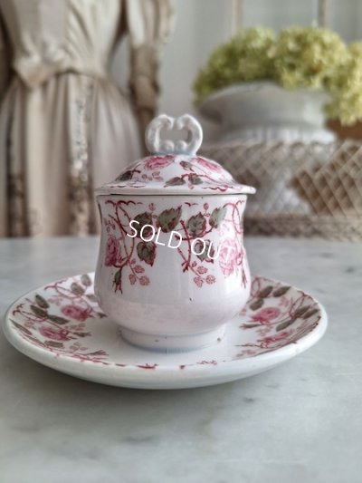 画像12: ジアンローズ柄マスタードポットとお塩入れ