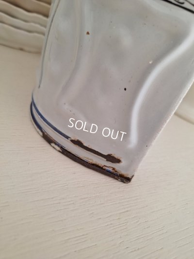 画像14: アンティークホーロー手描きフラワー缶