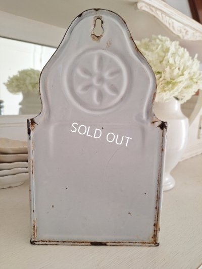 画像10: アンティークホーロー手描きフラワー缶