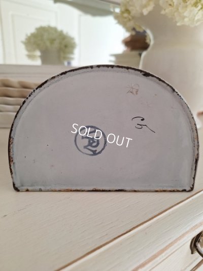 画像12: アンティークホーロー手描きフラワー缶