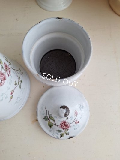 画像7: BFローズ柄小さなフィルター付きポット
