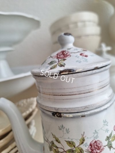 画像12: BFローズ柄小さなフィルター付きポット