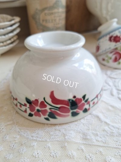 画像5: アンティーク花柄カフェオレボウル