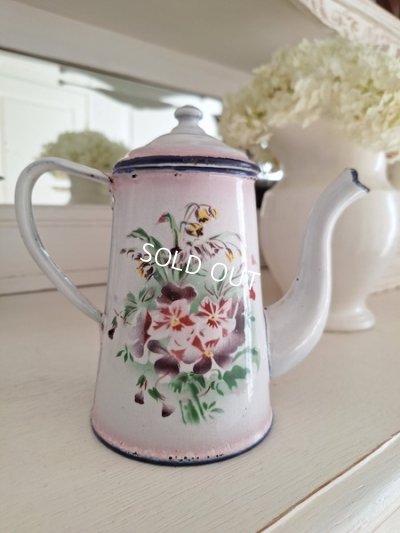 画像8: Japyピンクぼかしビオラ柄コーヒーポット