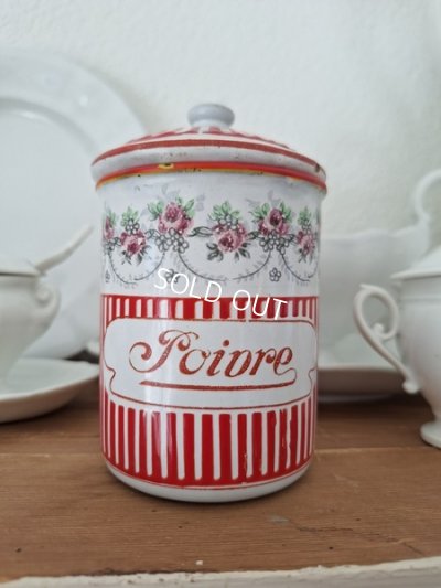 画像6: BB赤ローズガーランド柄キャニスター