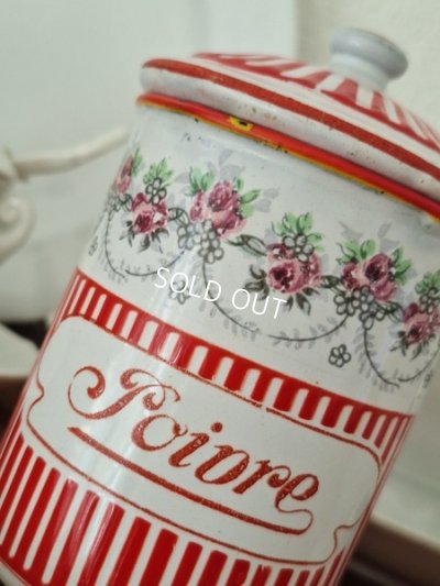 画像3: BB赤ローズガーランド柄キャニスター