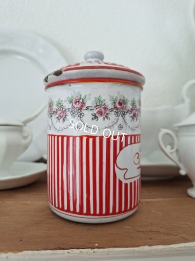 画像7: BB赤ローズガーランド柄キャニスター