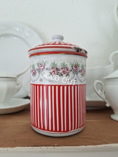 画像8: BB赤ローズガーランド柄キャニスター
