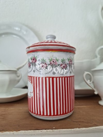 画像9: BB赤ローズガーランド柄キャニスター