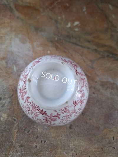 画像9: アンティーク小さな花柄ボウル