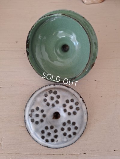 画像14: アンティークエナメル手描きコーヒーポット