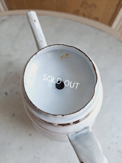 画像13: ホーローすみれと勿忘草柄ポット