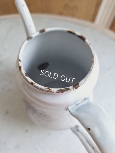 画像14: ホーローすみれと勿忘草柄ポット