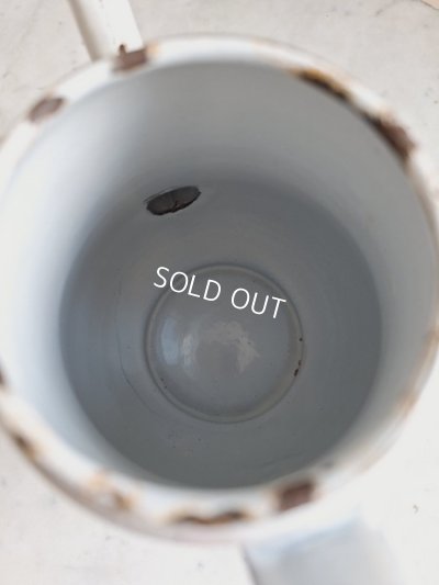 画像15: ホーローすみれと勿忘草柄ポット