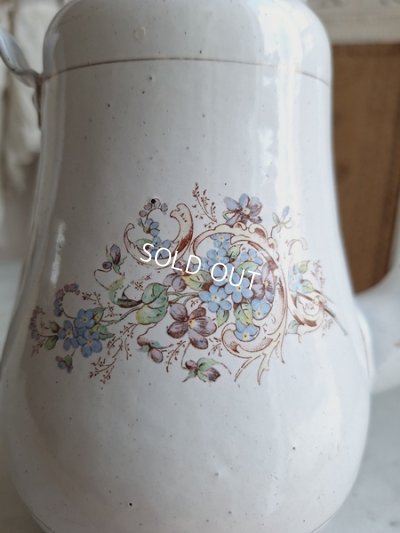 画像3: ホーローすみれと勿忘草柄ポット