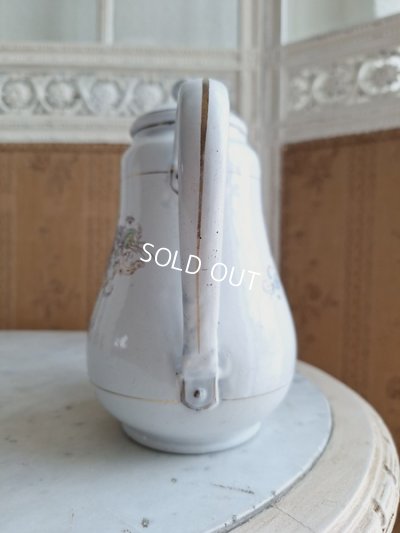 画像12: ホーローすみれと勿忘草柄ポット