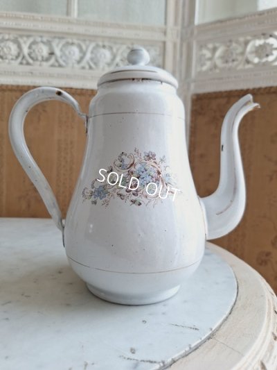 画像11: ホーローすみれと勿忘草柄ポット