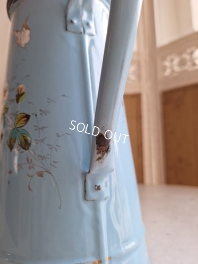 画像4: アンティークホーロー手描きコーヒーポット