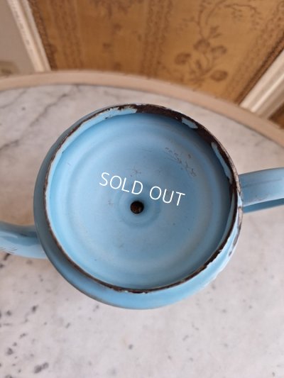 画像18: アンティークホーロー手描きコーヒーポット