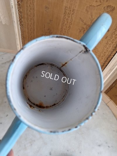 画像17: アンティークホーロー手描きコーヒーポット