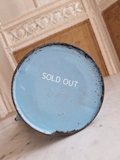 画像19: アンティークホーロー手描きコーヒーポット