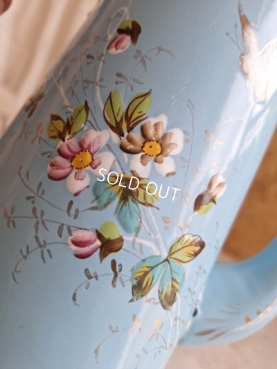 画像2: アンティークホーロー手描きコーヒーポット