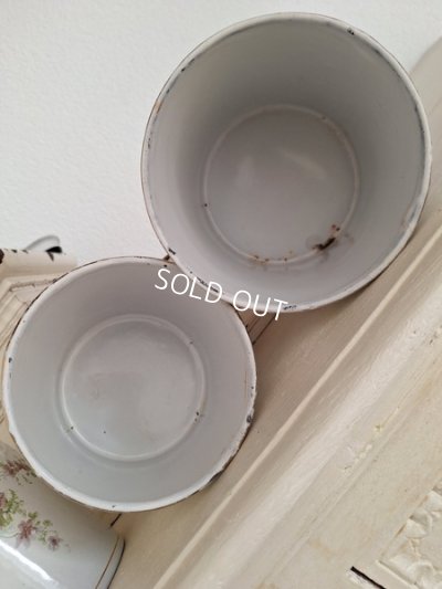 画像8: BFホーローすみれ柄キャニスター