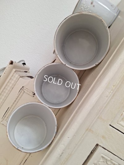 画像7: BFホーローすみれ柄キャニスター