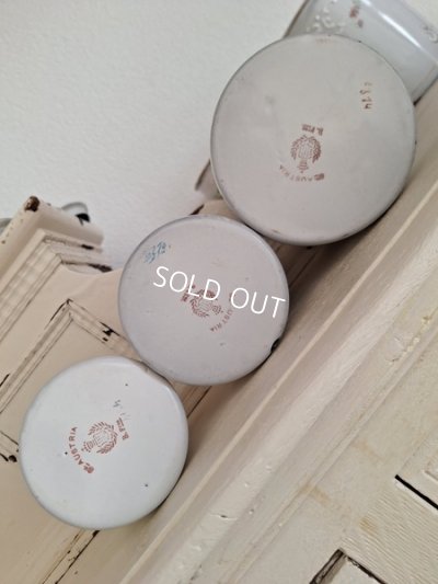 画像13: BFホーローすみれ柄キャニスター