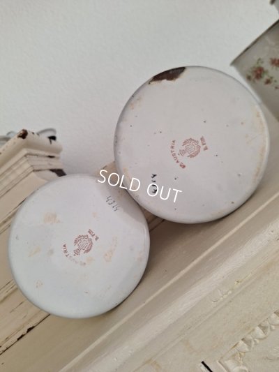 画像14: BFホーローすみれ柄キャニスター