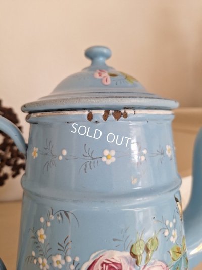 画像16: エトワール社手描きホーローコーヒーポット