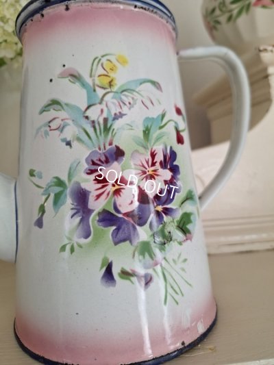 画像2: Japyピンクグぼかしビオラ柄コーヒーポット