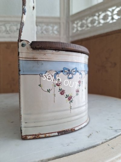 画像8: アンティークホーローフラワー缶