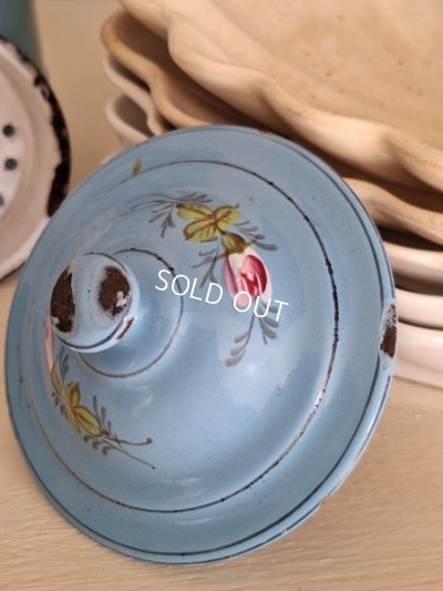 画像7: アンティークホーロー手描きコーヒーポット